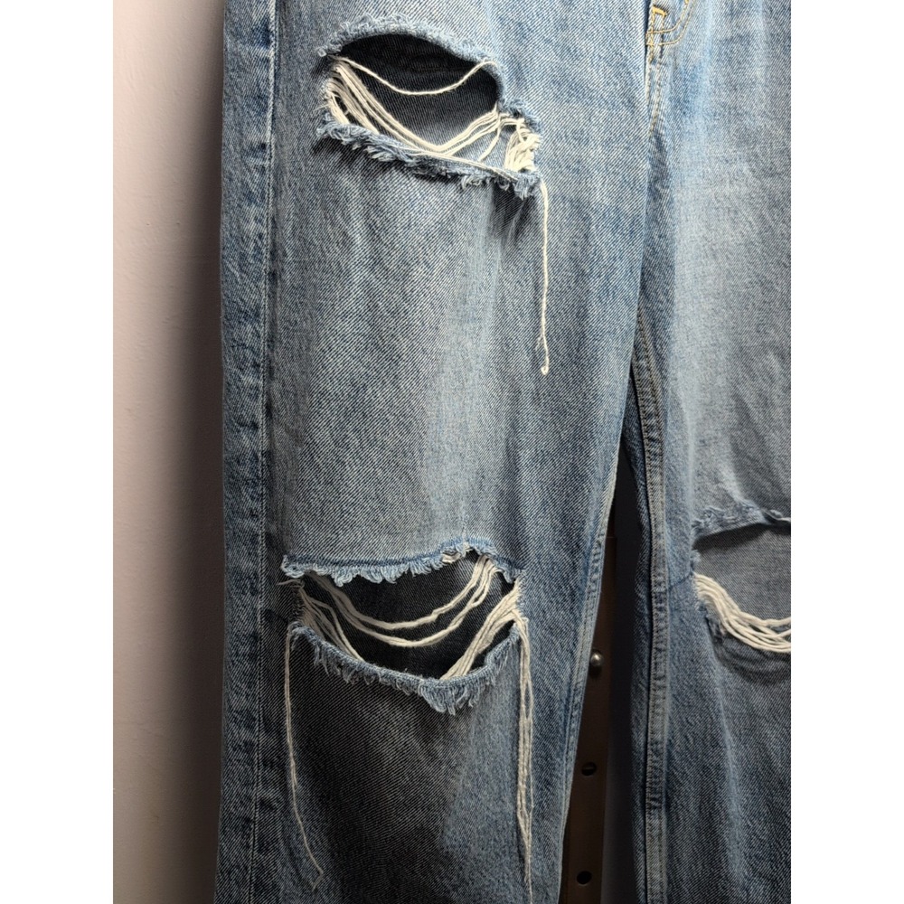 We The Free Womens Jeans Blue‎ Distressed Light Wash  Size 27 - Picture 4 of 9